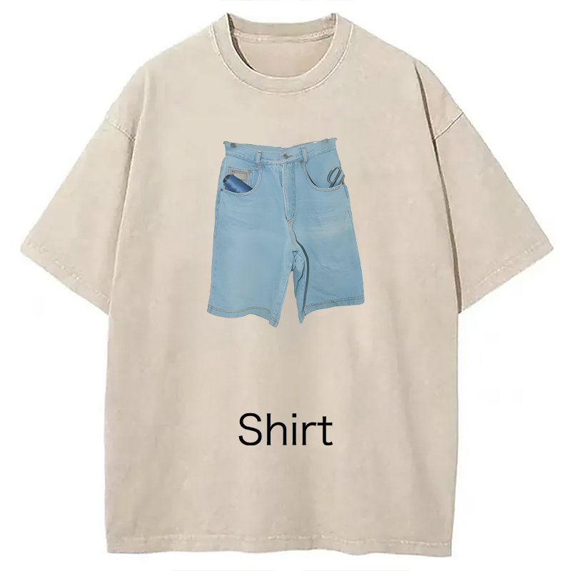 Modecanvas Weirdcore Clothing DTG Printing Washed T-Shirt
