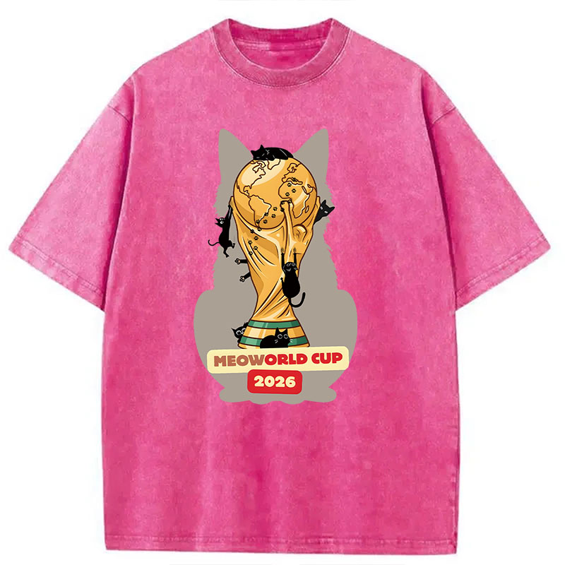Modecanvas Meoworld Cup 2026 DTG Printing Washed T-Shirt