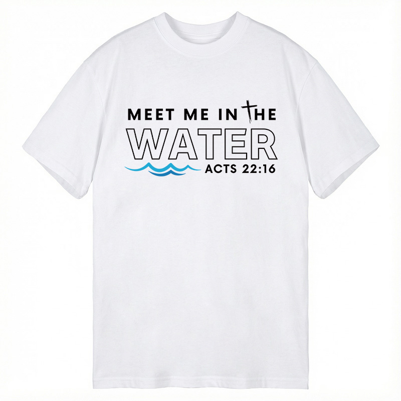 Modecanvas Meet me in the water DTG Printing Classic T-Shirt-modecanvas