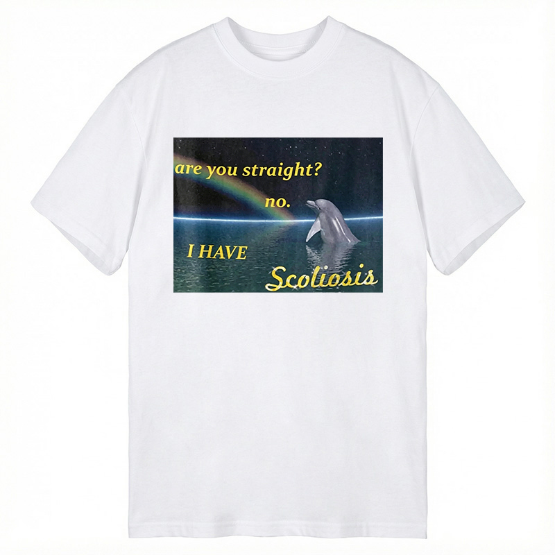 Modecanvas I Have Scoliosis Funny DTG Printing Classic T-Shirt-modecanvas