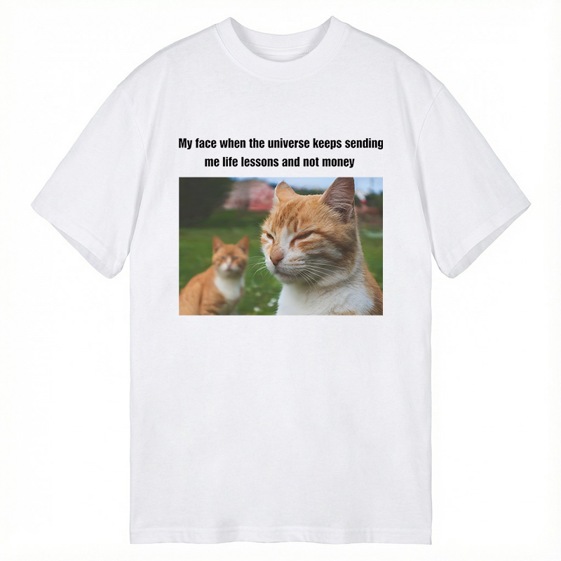 Modecanvas Grumpy Cat Meme DTG Printing Classic T-Shirt-modecanvas