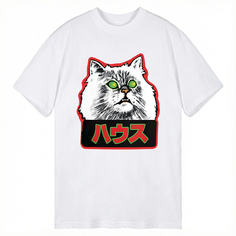 Modecanvas Hausu Cat DTG Printing Classic T-Shirt-modecanvas