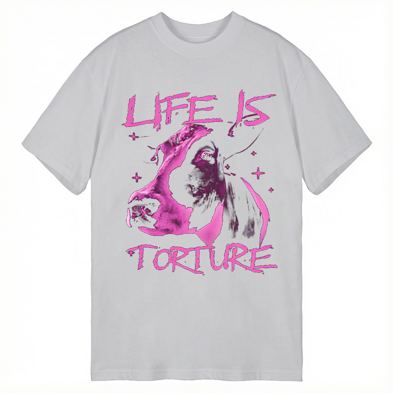 Modecanvas Life is Torture Funny DTG Printing Classic T-Shirt-modecanvas