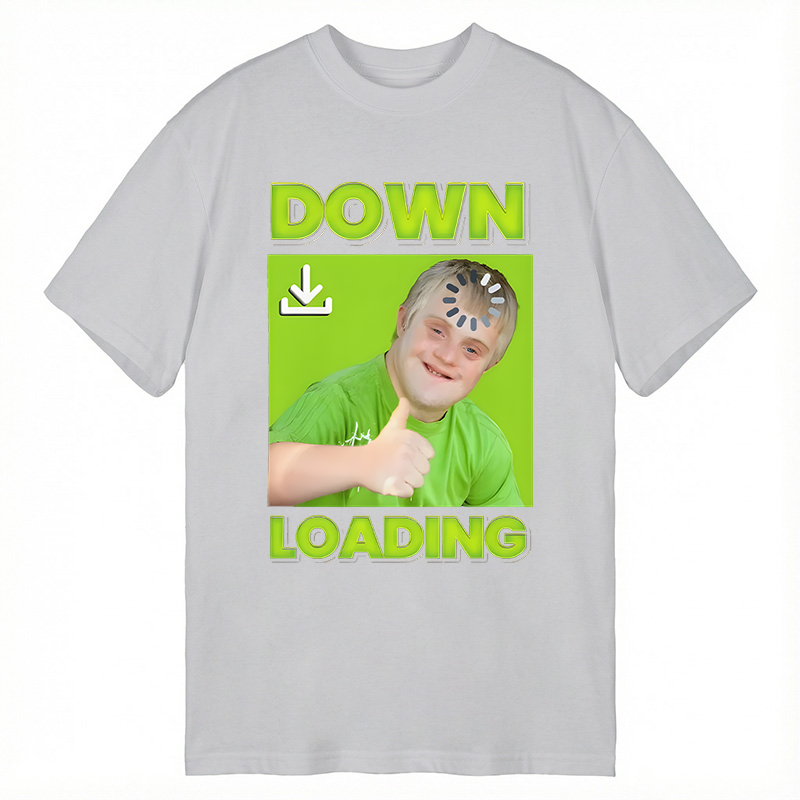Modecanvas Down Loading Meme DTG Printing Classic T-Shirt-modecanvas
