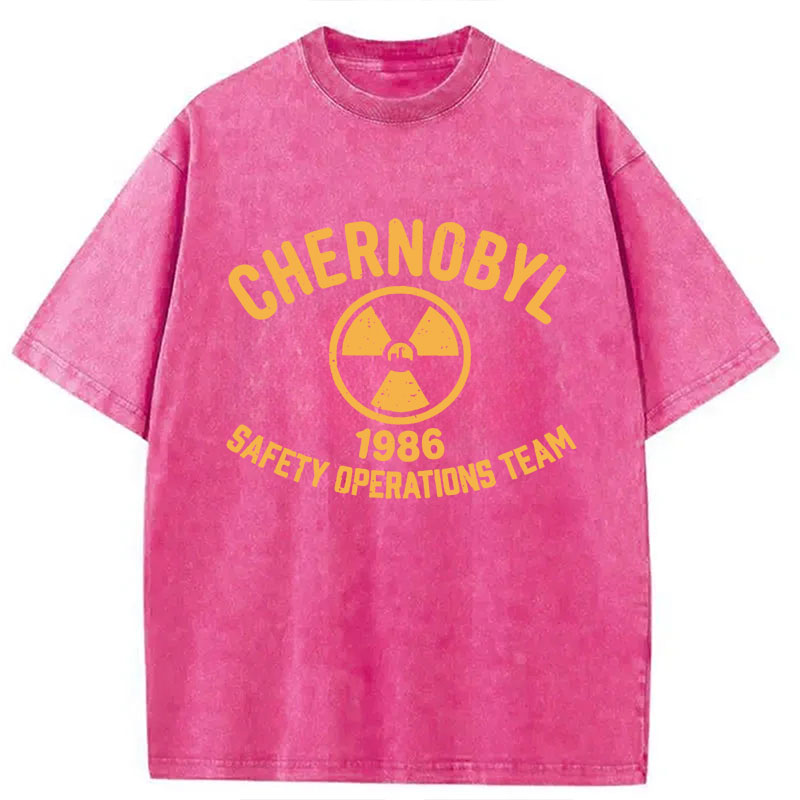Modecanvas Chernobyl 1986 DTG Printing Washed T-Shirt