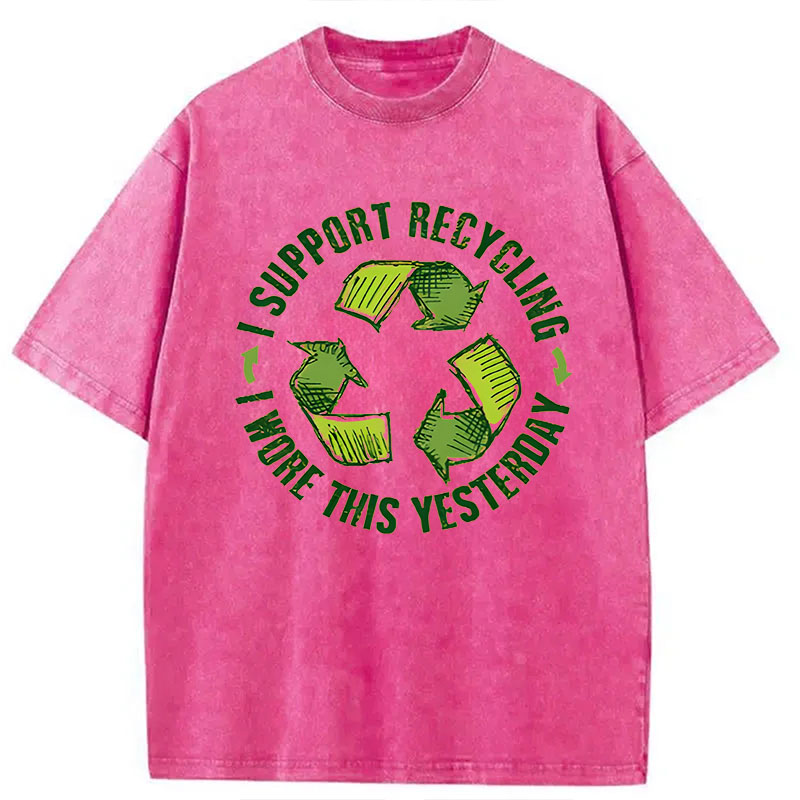 Modecanvas Eco Humor DTG Printing Washed T-Shirt