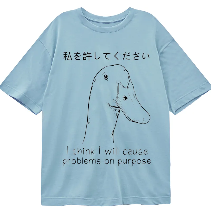 Modecanvas Stupid Goose Funny DTG Printing Classic T-Shirt-modecanvas