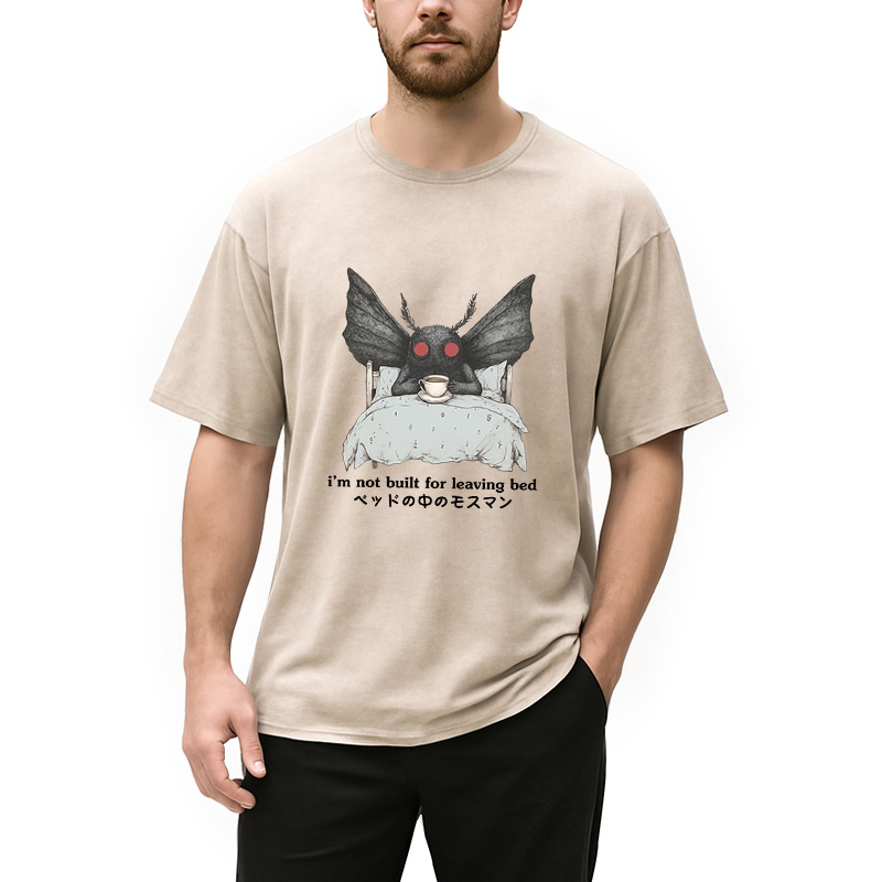 Modecanvas Mothman in Bed Washed T-Shirt