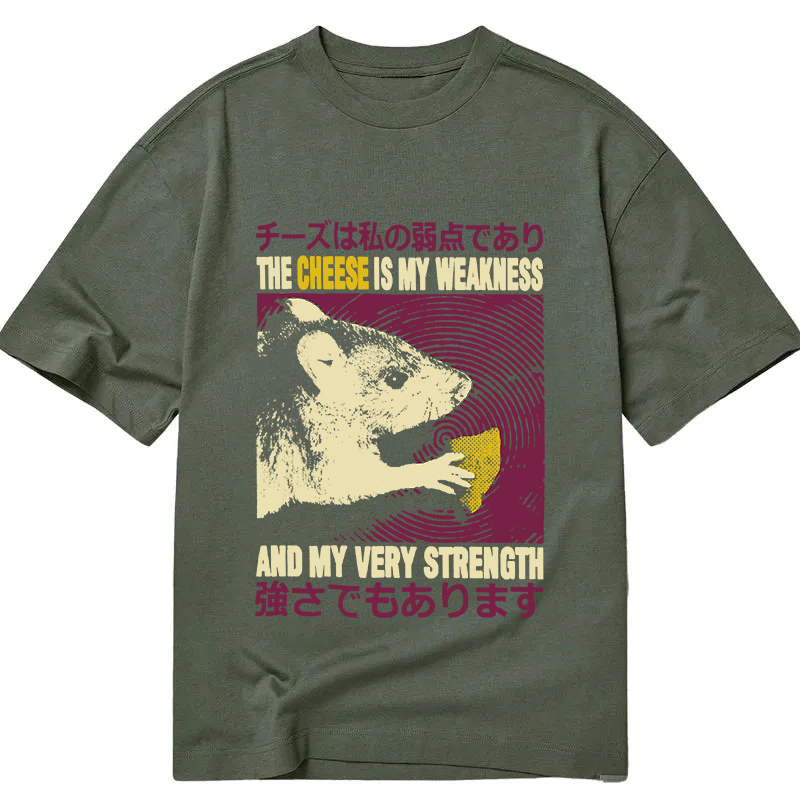 Modecanvas The Cheese is My Weakness DTG Printing Classic T-Shirt-modecanvas