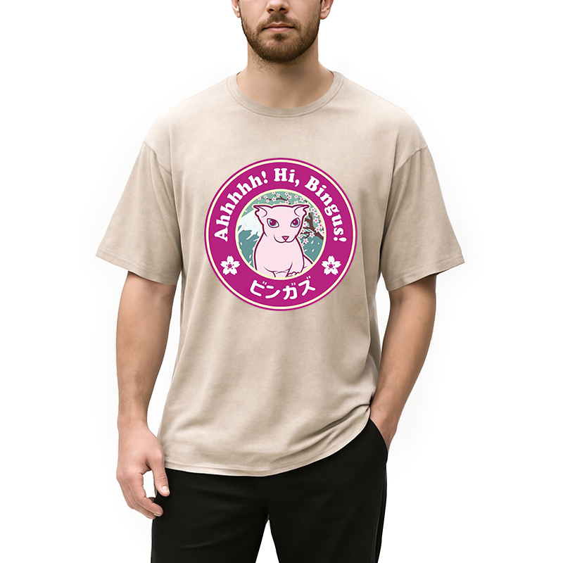 Modecanvas Kawaii Hi Bingus Washed T-Shirt