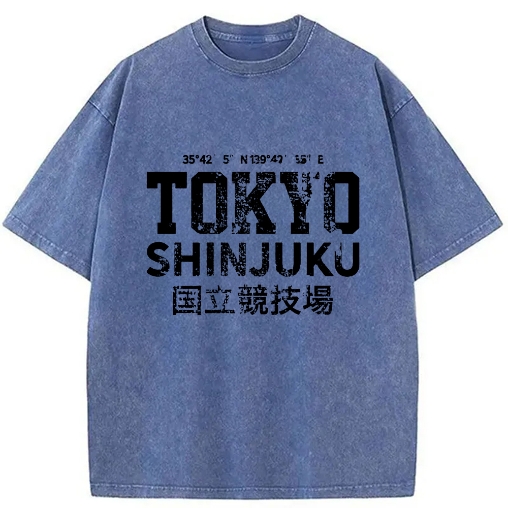 Modecanvas Tokyo Shinjuku Washed T-Shirt