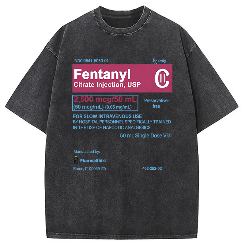 Modecanvas FENTANYL Designed with Love Washed T-Shirt