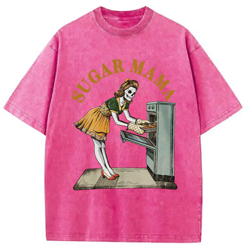Modecanvas Sugar Mama DTG Printing Washed T-Shirt