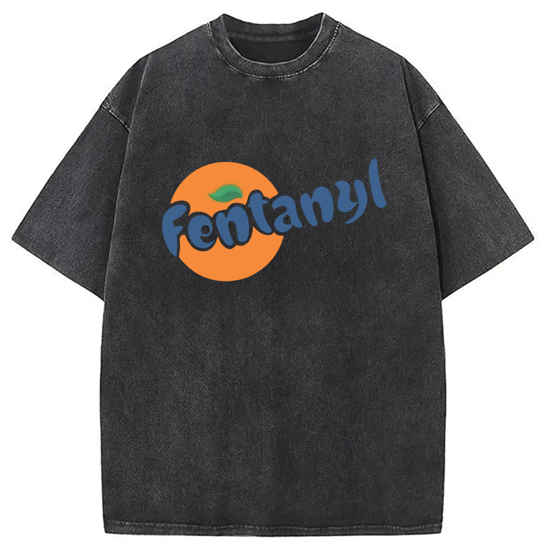 Modecanvas Fentanyl Meme Washed T-Shirt
