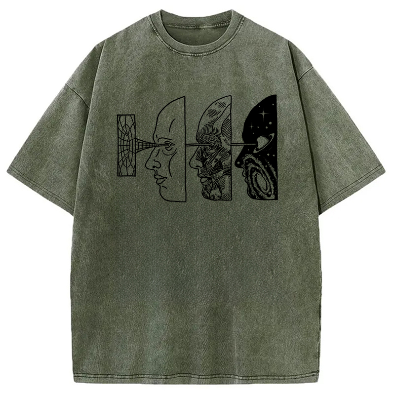 Modecanvas Reality Is Manipulated By Thought Washed T-Shirt
