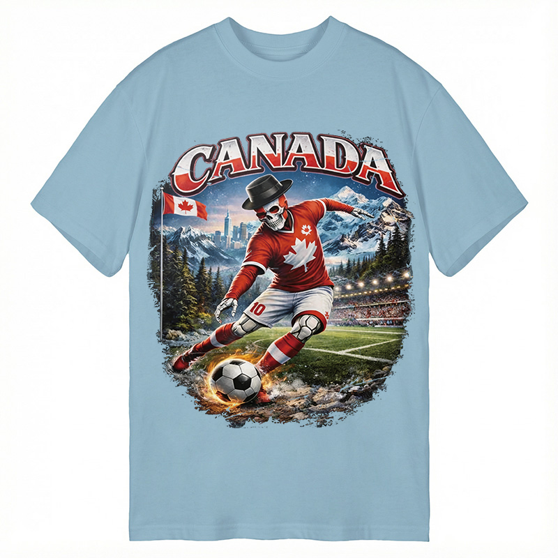 Modecanvas Canada Soccer Vintage DTG Printing Classic T-Shirt-modecanvas