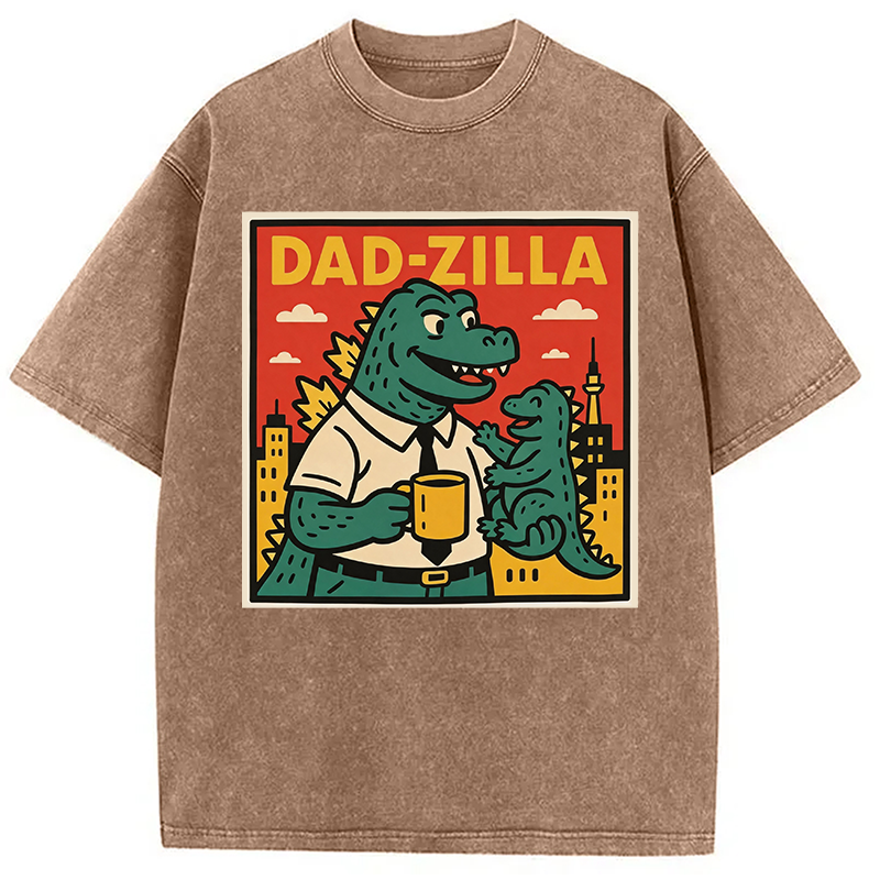 Modecanvas Dadzilla DTG Printing Washed T-Shirt