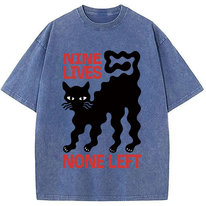 Modecanvas Neko Space Ramen Adventures Vintage Washed T-Shirt