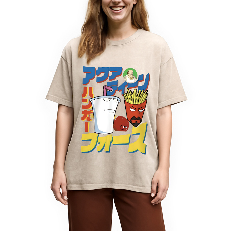 Modecanvas Retro Comics Vintage Washed T-Shirt