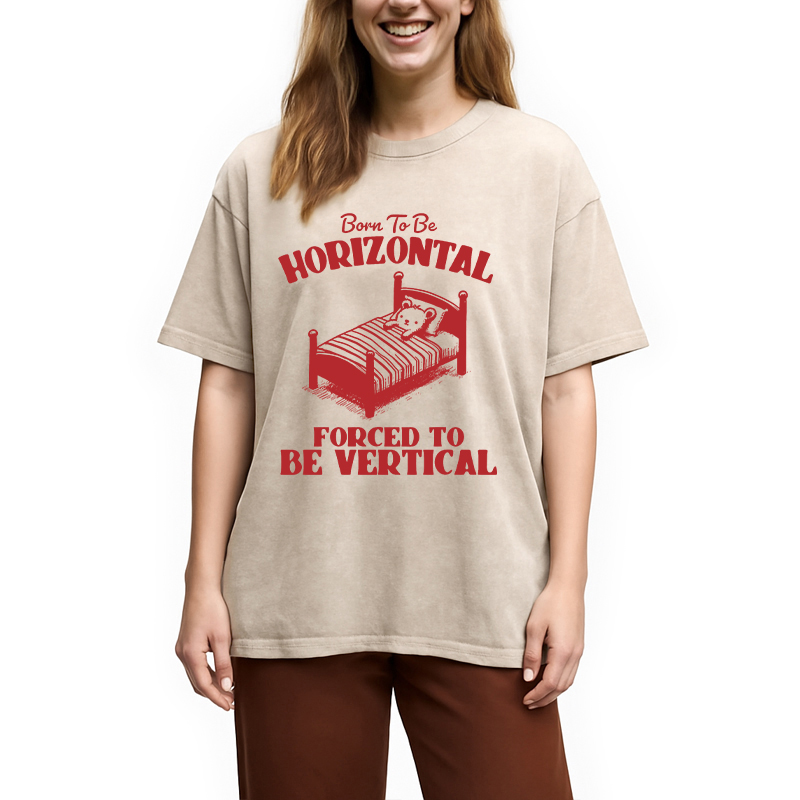 Modecanvas Mental Health Retro Meme DTG Printing Washed T-Shirt