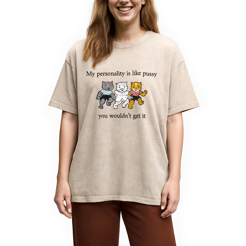 Modecanvas My Personality DTG Printing Washed T-Shirt