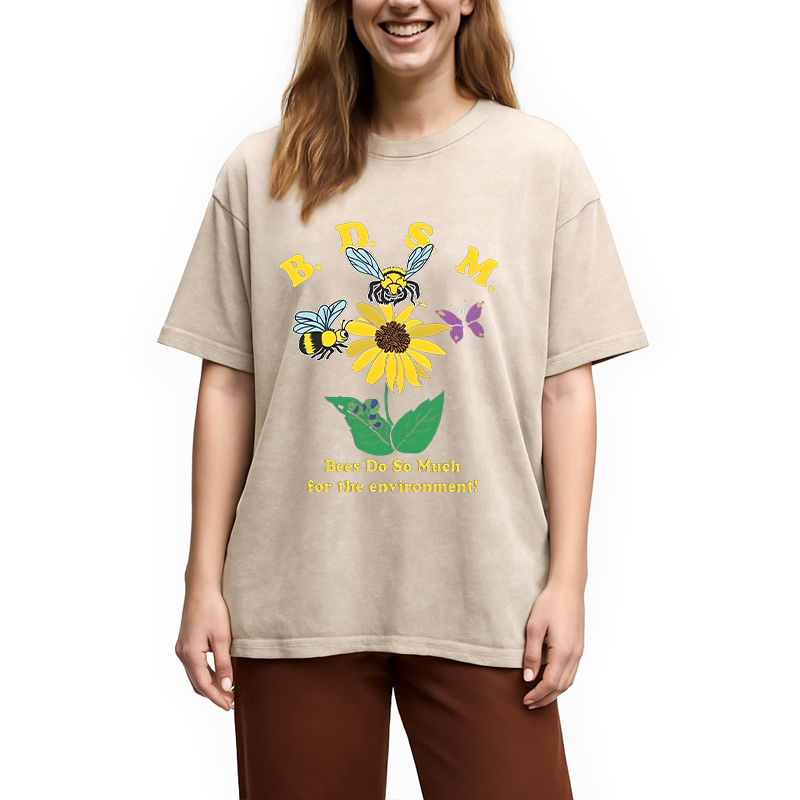 Modecanvas BDSM DTG Printing Washed T-Shirt-modecanvas