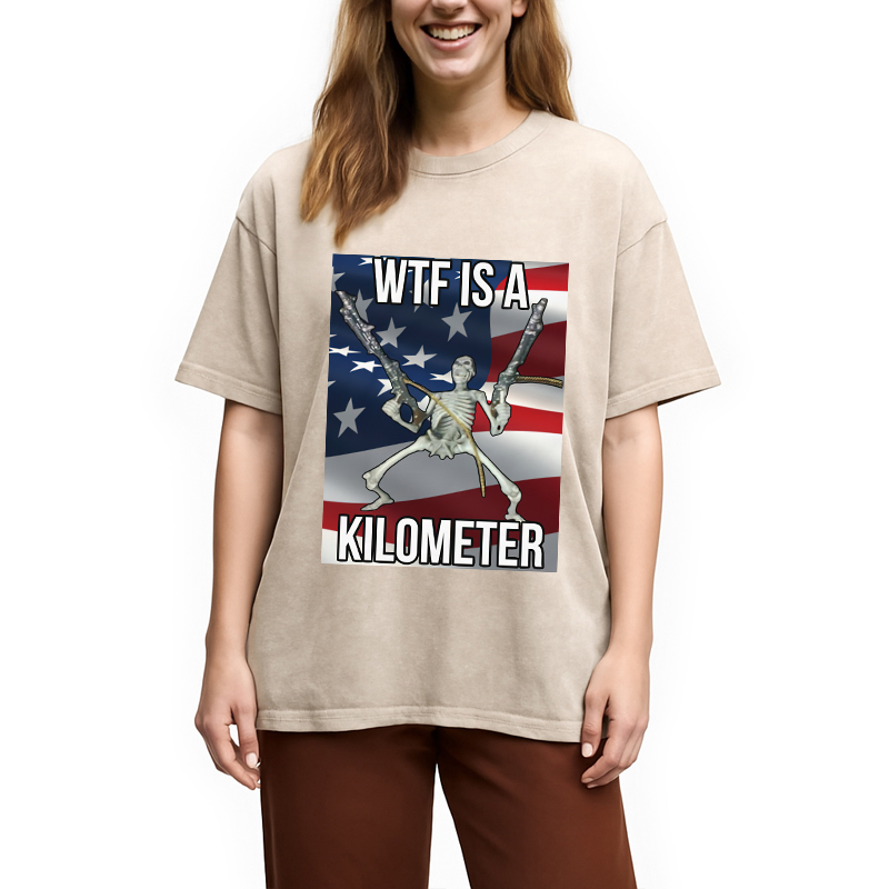 Modecanvas WTF Is A Kilometer Washed T-Shirt