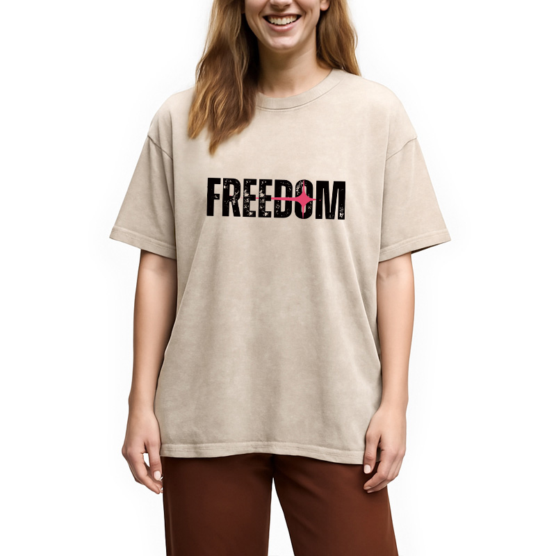 Modecanvas Freedom DTG Printing Washed T-Shirt