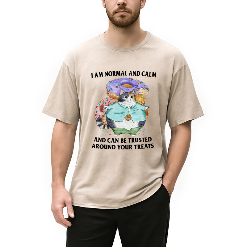 Modecanvas I Can Be Trusted Around Your Treats DTG Printing Washed T-Shirt