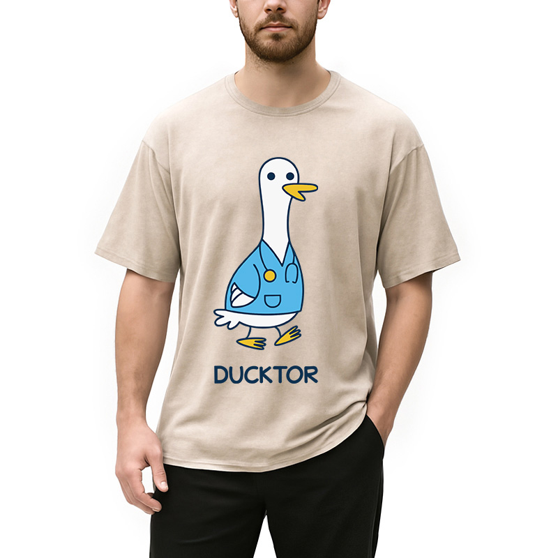 Modecanvas Ducktor DTG Printing Washed T-Shirt