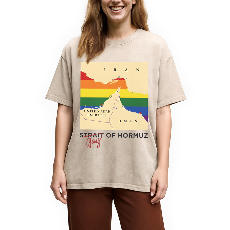Modecanvas Gay of Hormuz DTG Printing Washed T-Shirt