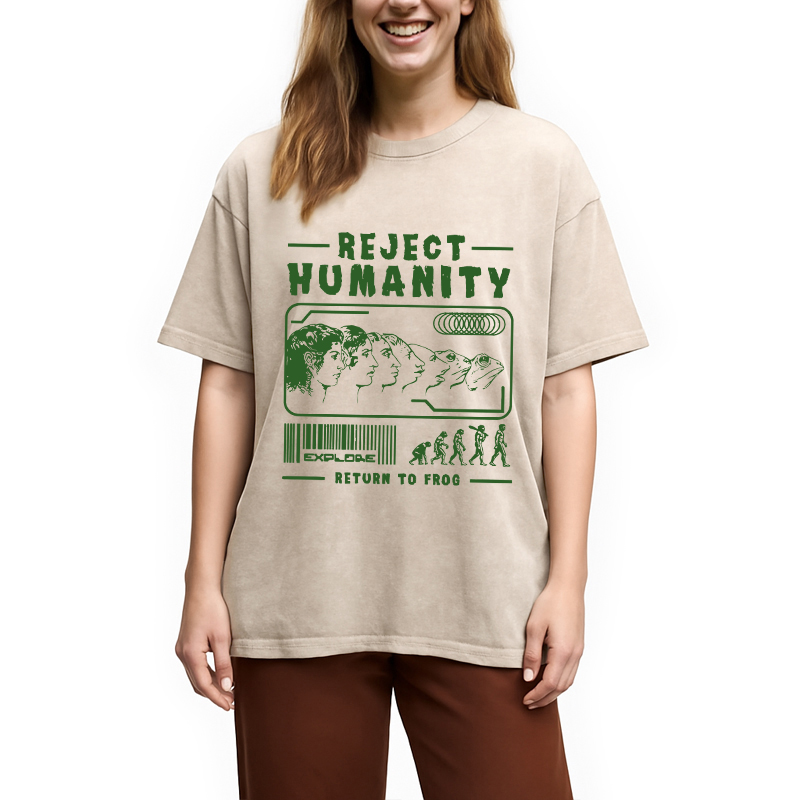 Modecanvas Return To Frog Washed T-Shirt