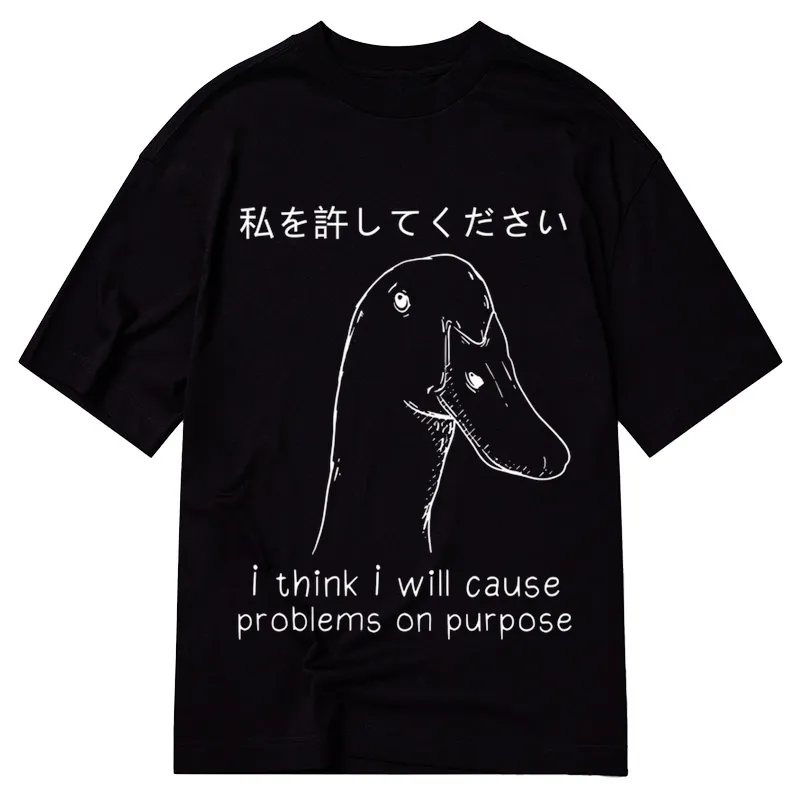 Modecanvas Stupid Goose Funny DTG Printing Classic T-Shirt-modecanvas
