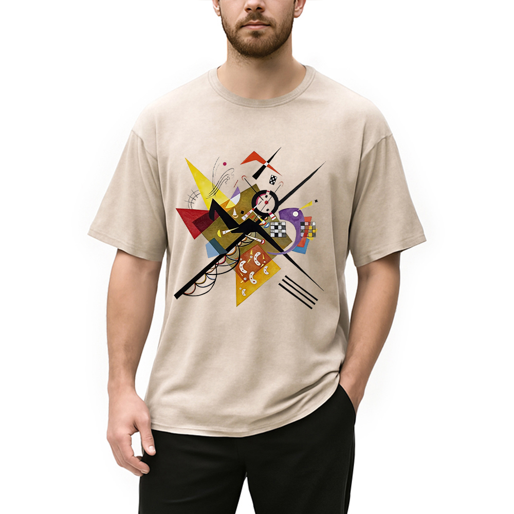 Modecanvas On White Fine Art Washed T-Shirt