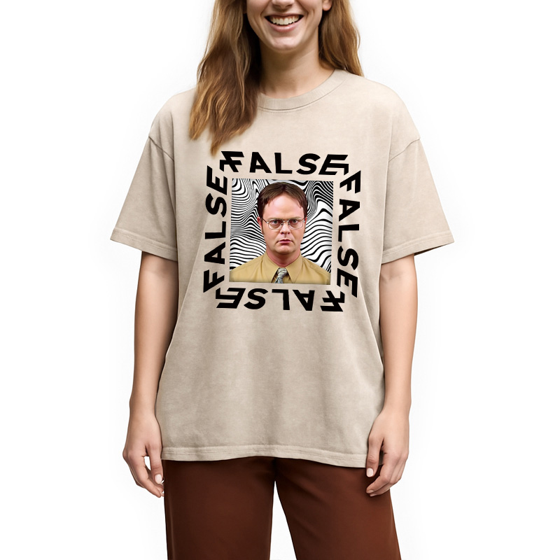 Modecanvas The Office Dwight False Washed T-Shirt