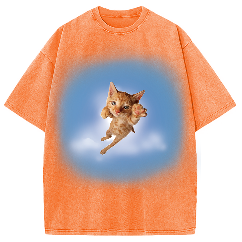 Modecanvas Pounce? More Like flounce DTG Printing Washed T-Shirt