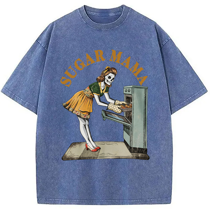 Modecanvas Sugar Mama DTG Printing Washed T-Shirt