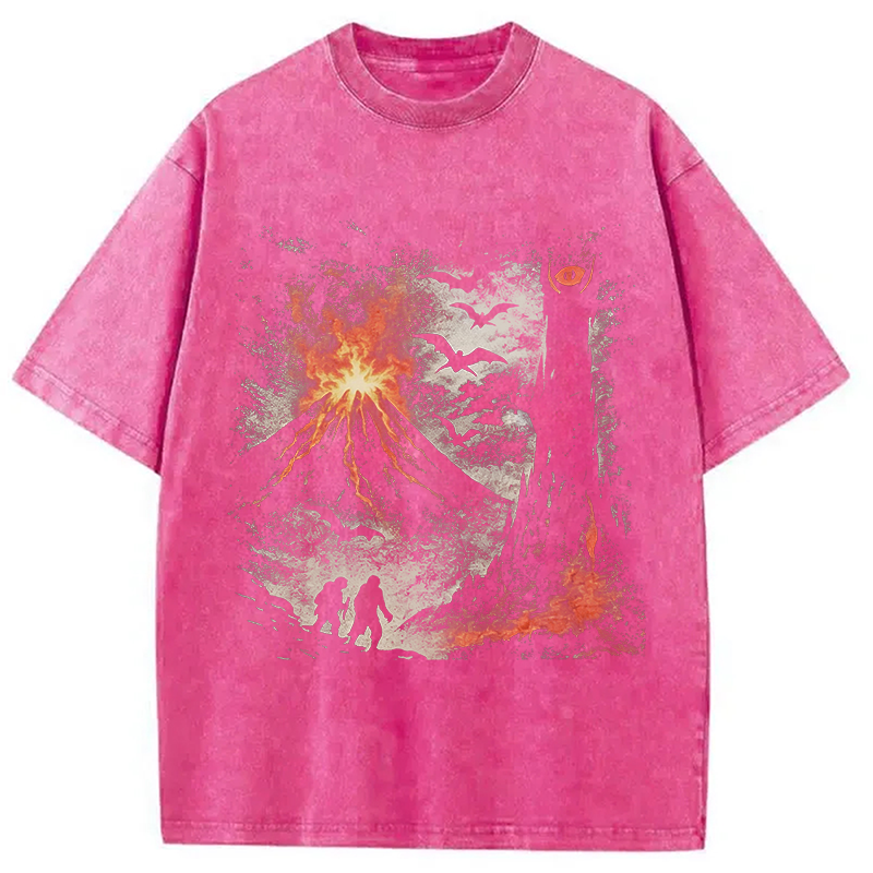 Modecanvas The Dark Lands DTG Printing Washed T-Shirt