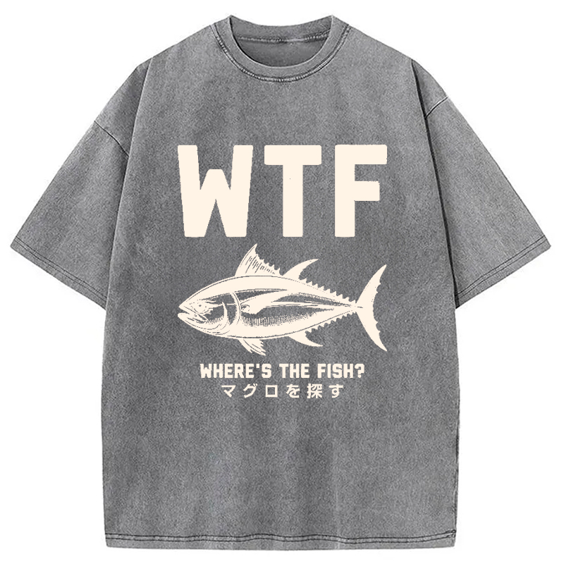 Modecanvas Finding Tuna Washed T-Shirt