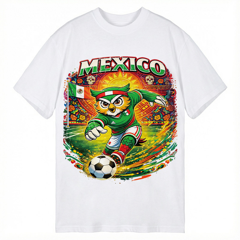 Modecanvas Mexico Soccer DTG Printing Classic T-Shirt-modecanvas