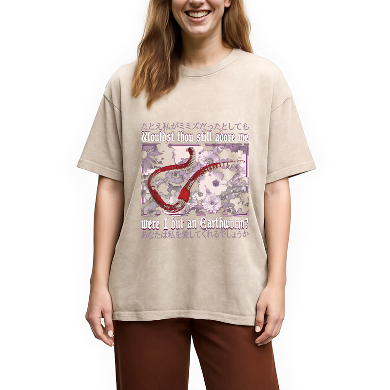 Modecanvas Wouldst Thou Still Adore Me DTG Printing Washed T-Shirt