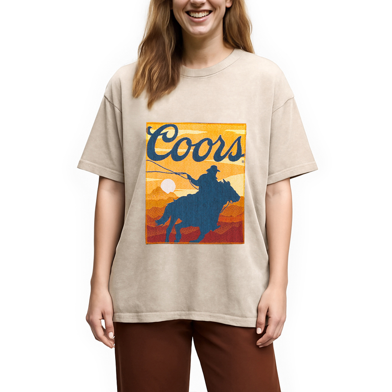 Modecanvas Coors DTG Printing Washed T-Shirt