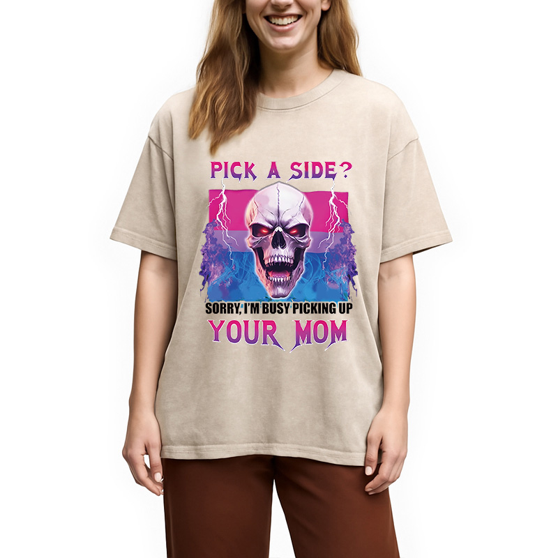 Modecanvas Pick A Side? DTG Printing Washed T-Shirt