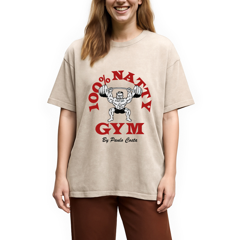 Modecanvas 100% Natty Gym DTG Printing Washed T-Shirt