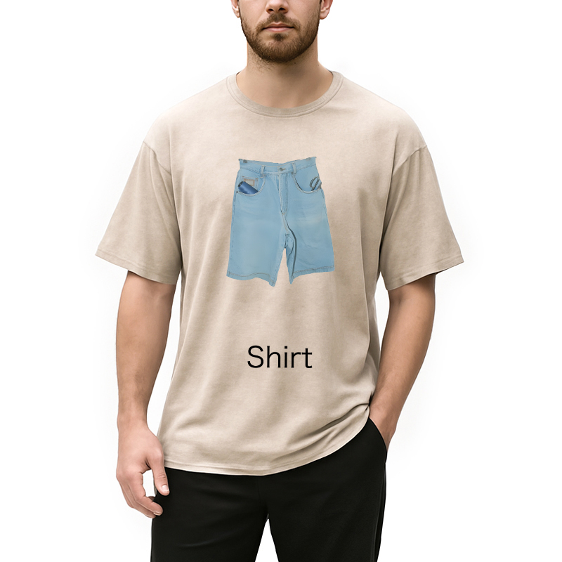 Modecanvas Weirdcore Clothing DTG Printing Washed T-Shirt
