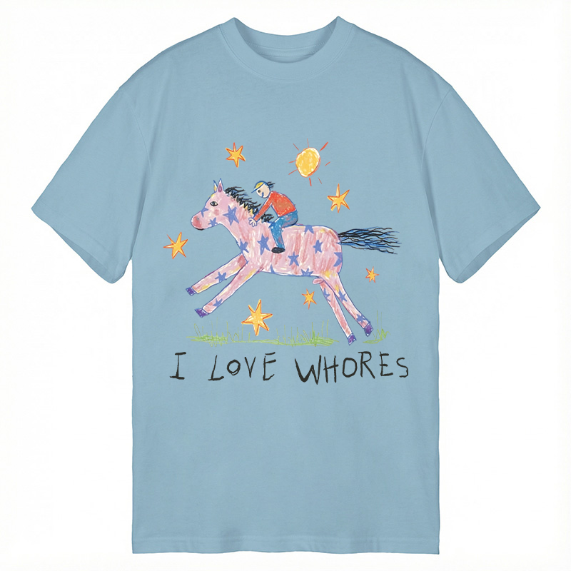 Modecanvas I Love Whores Meme DTG Printing Classic T-Shirt-modecanvas