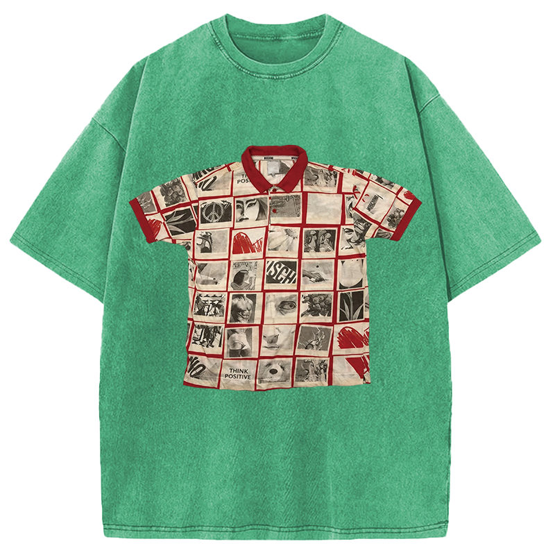 Modecanvas Art Shirt Of DTG Printing Washed T-Shirt