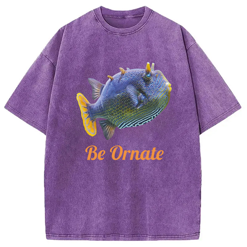 Modecanvas Be Ornate DTG Printing Washed T-Shirt