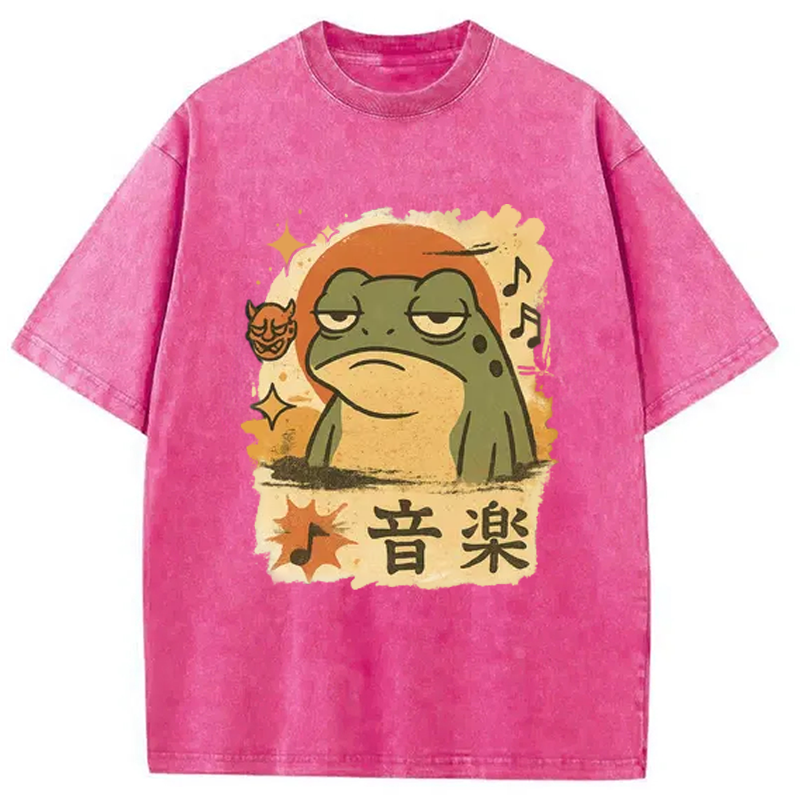 Modecanvas Unimpressed Frog Japanese Washed T-Shirt