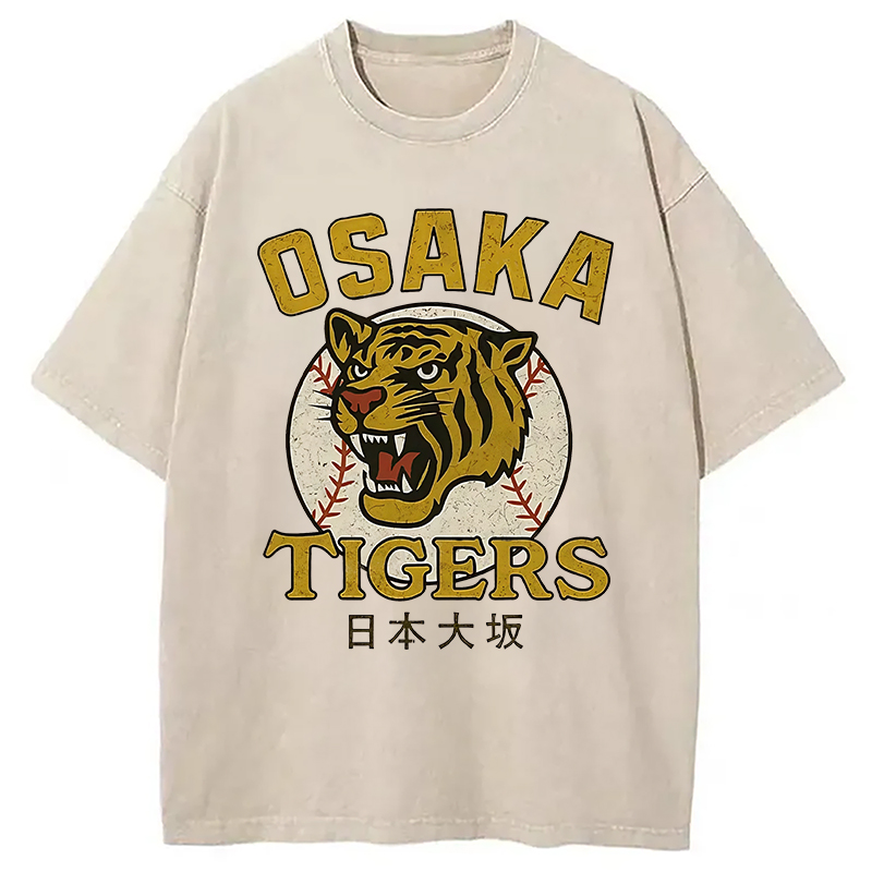 Modecanvas Funny Osaka Tigers Washed T-Shirt